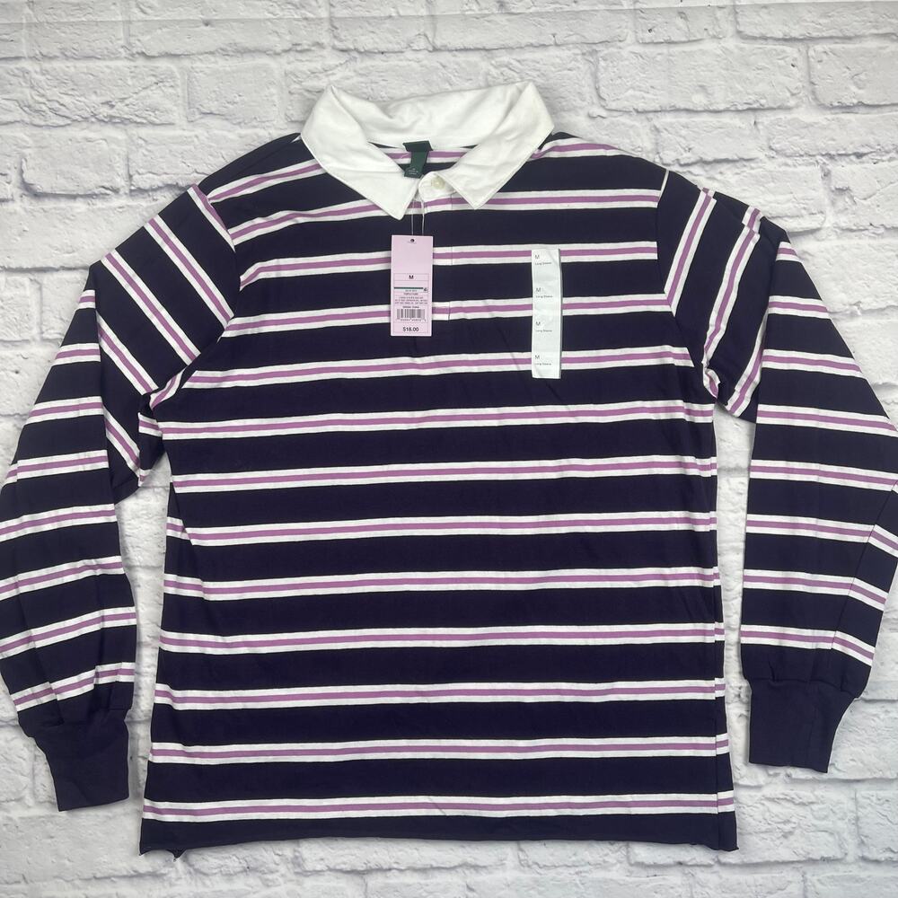 J2544 Wild Fable Oversized Polo Shirt Size Medium